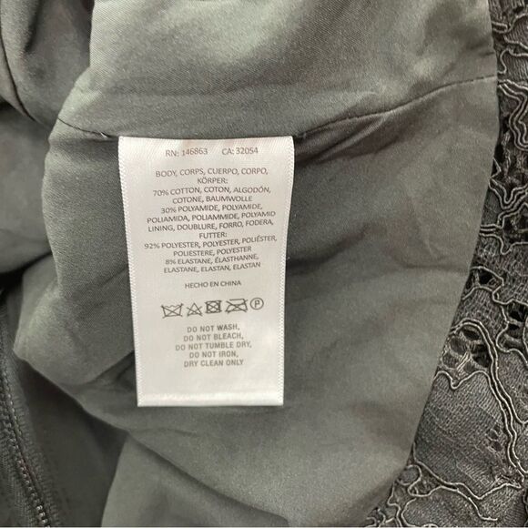 Anthropologie Mare Mare Black Lace Corseted Strapless Top - Picture 8 of 8